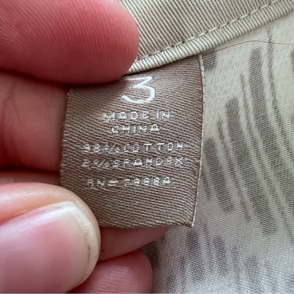 Chicos Cotton Stretch Blazer in Tan and Gray size XL - Picture 4 of 13